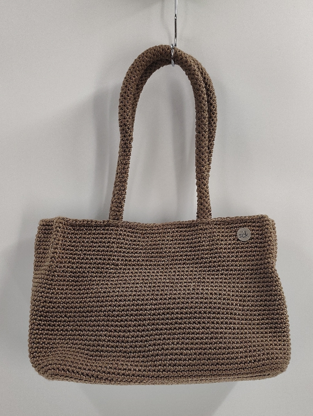 The Sak Woven Bag Neutral Brown Dark Beige Arm Bag